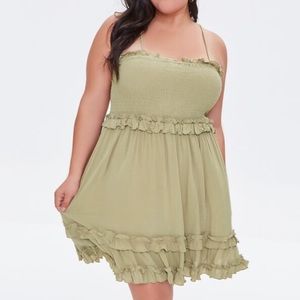 Forever 21 Smocked Ruffle Dress